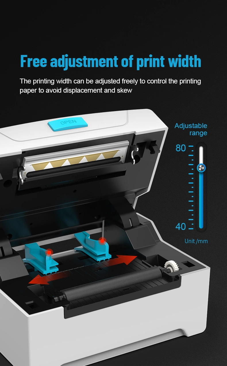 Thermal Label Printer USB LAN Shipping Label Printer 8600 3 Inch Wireless