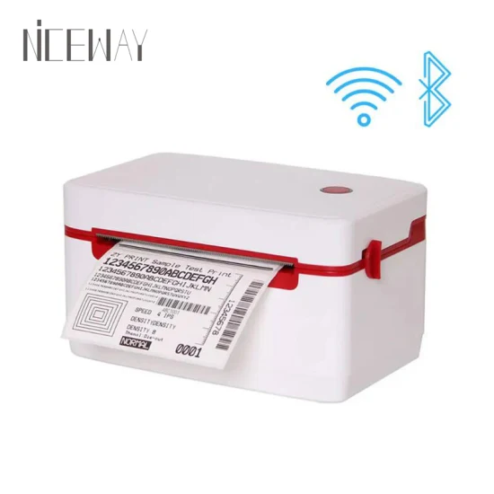 4 Inch USB+Bluetooth Shipping Label Printer Inkless Thermal Barcode Label Printer