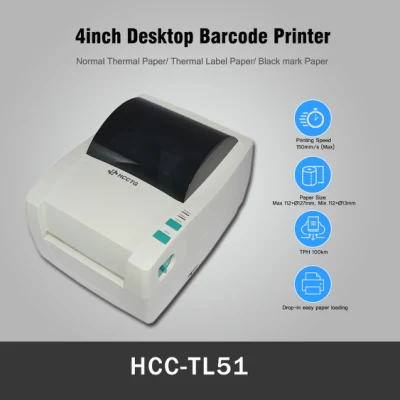 4 Inch Direct Thermal Barcode Label Printer Hcc-Tl51