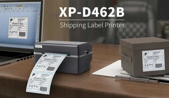 Xprinter XP-D462B ODM High Speed Printing 4 Inch Thermal Label Printer Portable Shipping Label Printer