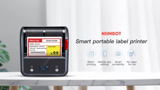 Niimbot Multifunction Label Maker Machine Portable Mini POS Thermal Label Printer